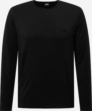 BOSS Black Undershirt in Black: front