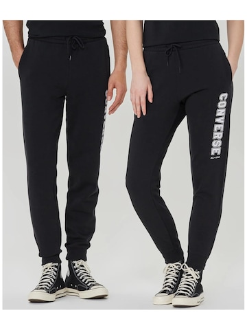 CONVERSE Regular Sports trousers 'Converse All Star Single Screen' in Black: front