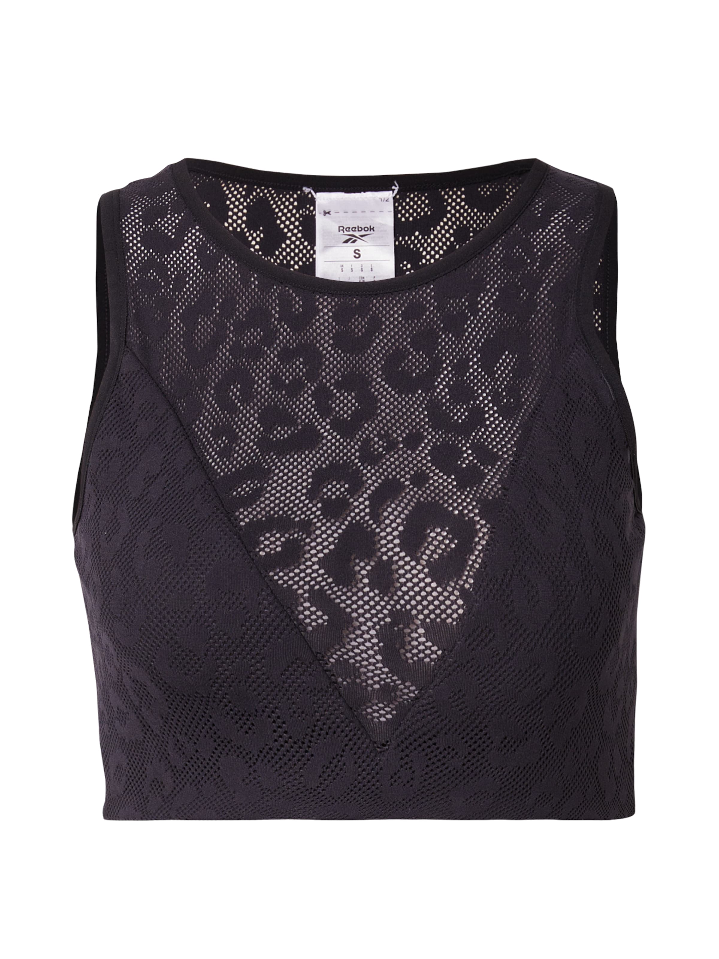 Reebok Urheilutoppi värissä musta: etupuoli