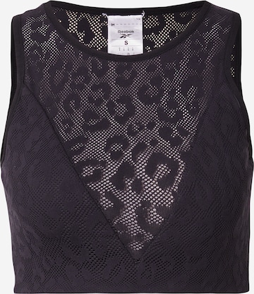 ReebokSportski top - crna boja: prednji dio