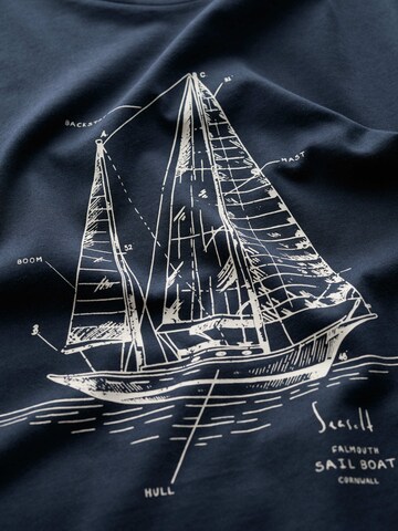 Tricou 'Midwatch' de la Seasalt Cornwall pe albastru