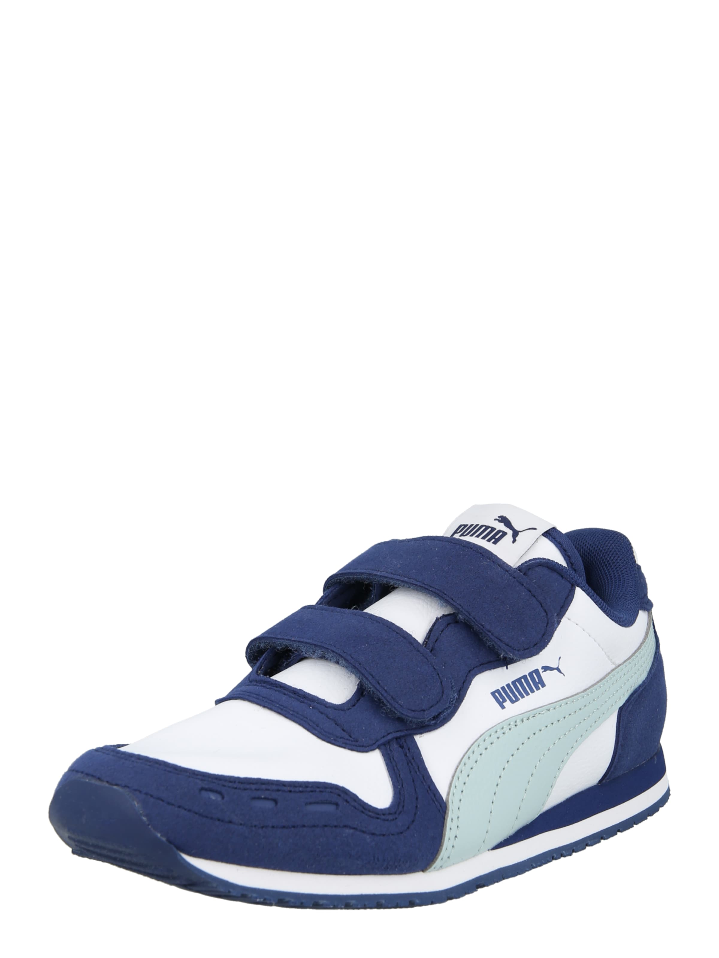 PUMA Ketsid 'Cabana Racer', värv valge: eest vaates