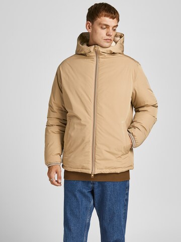 JACK & JONES Between-Season Jacket 'Blukane' in Brown: front