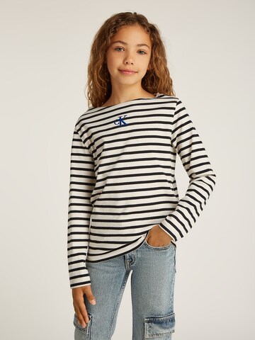 Calvin Klein Jeans Μπλουζάκι σε λευκό: μπροστά