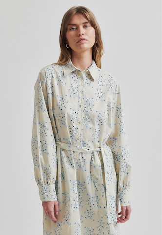 SECOND FEMALE Shirt dress 'Claud' in Beige