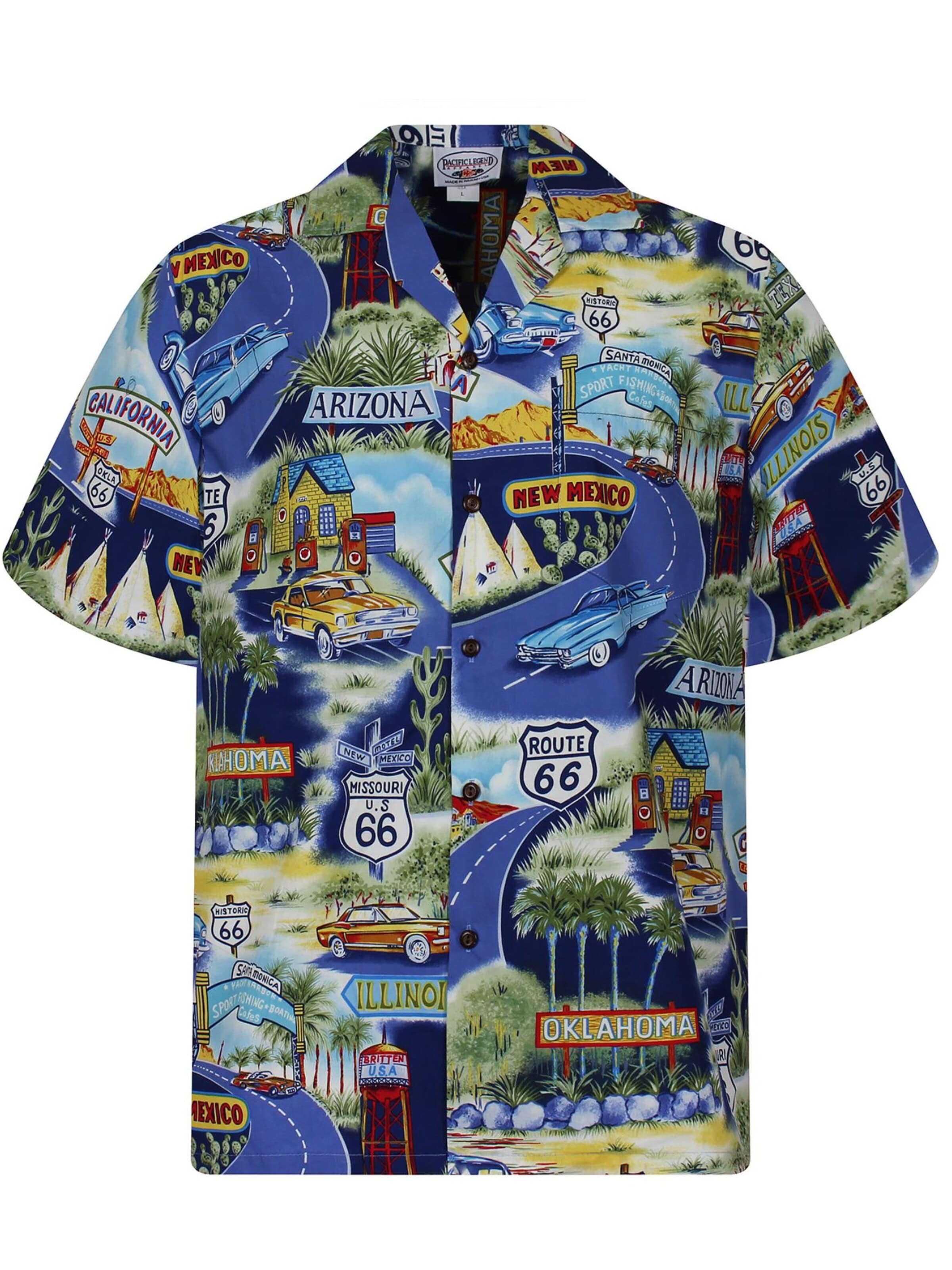Regular fit Camicia 'Breite Straße' di Pacific Legend in blu: frontale