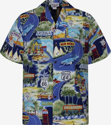 Regular fit Camicia 'Breite Straße' di Pacific Legend in blu: frontale