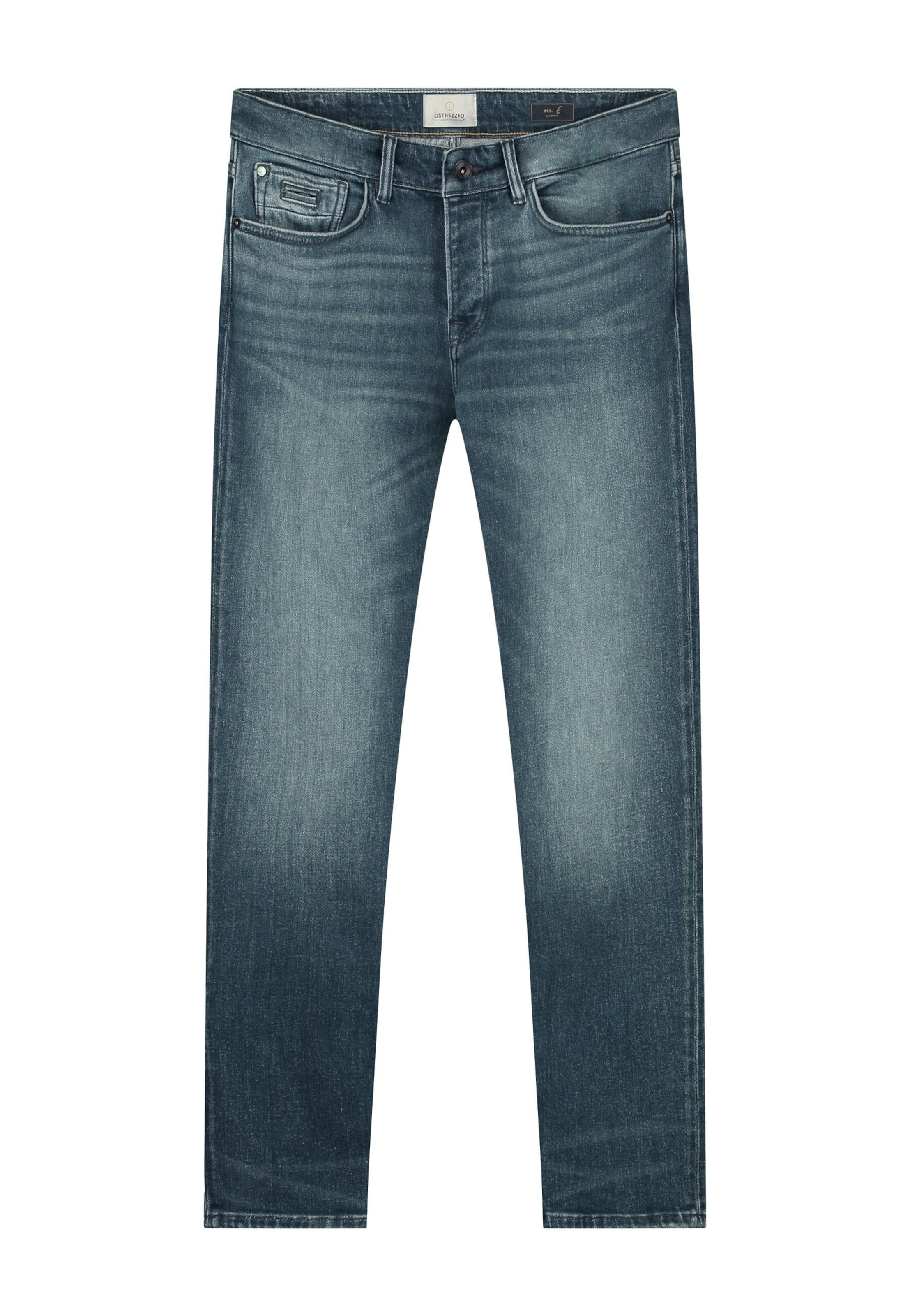 Coupe slim Jean 'Mr. E' Dstrezzed en bleu : devant