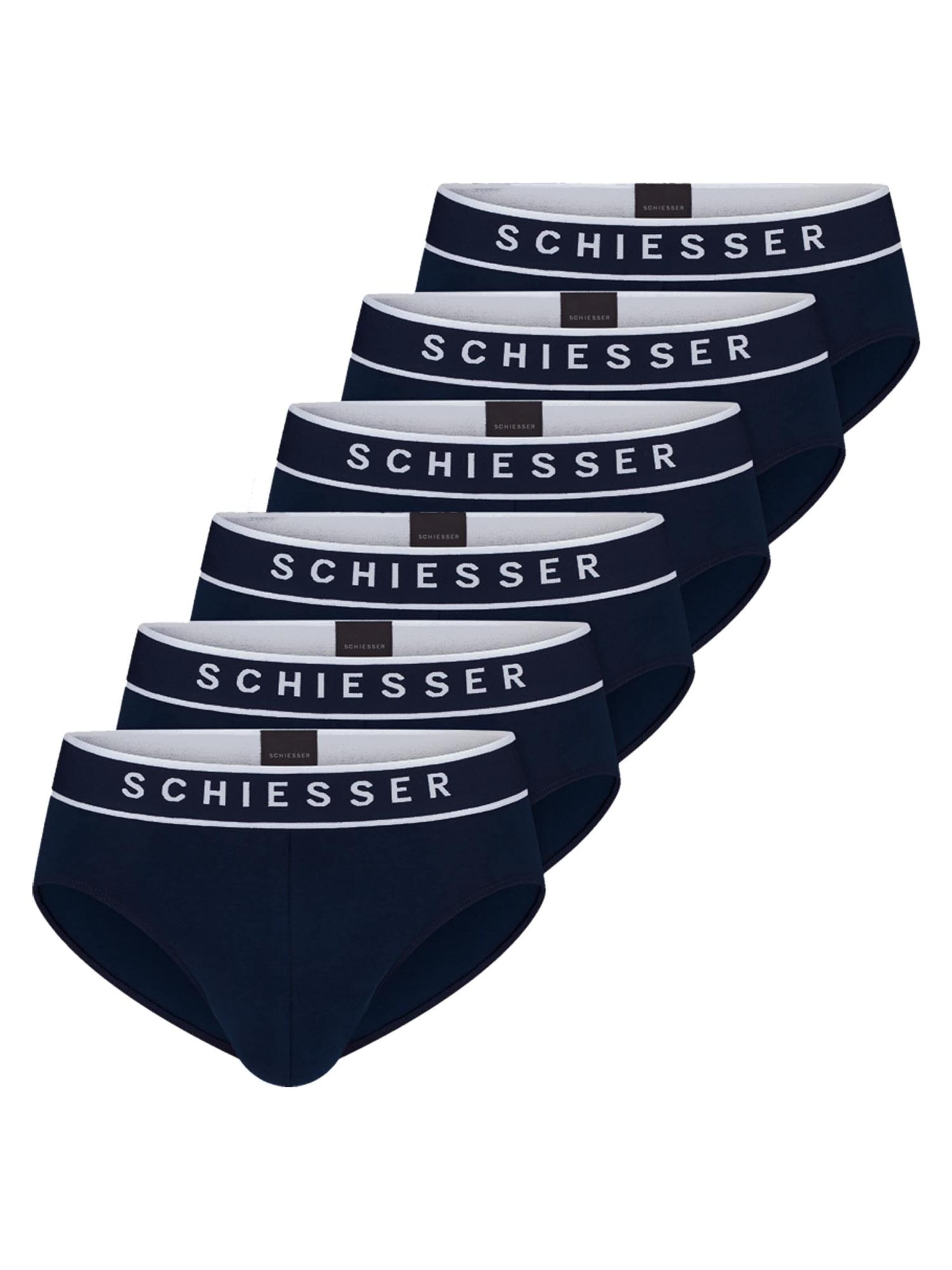 SCHIESSER Slip '95/5 Organic Cotton'‌‌ in S in dunkelblau, Produktansicht