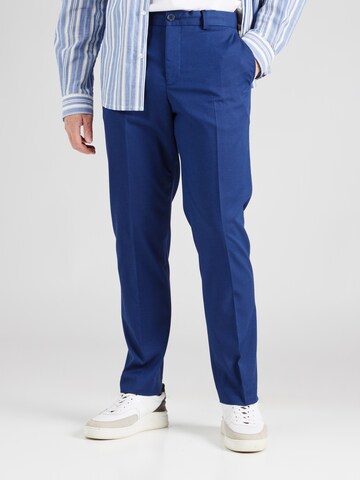 Coupe slim Pantalon à plis 'SLHCEDRIC' SELECTED HOMME en bleu : devant