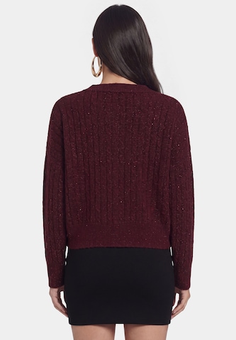 faina Gebreid vest in Rood