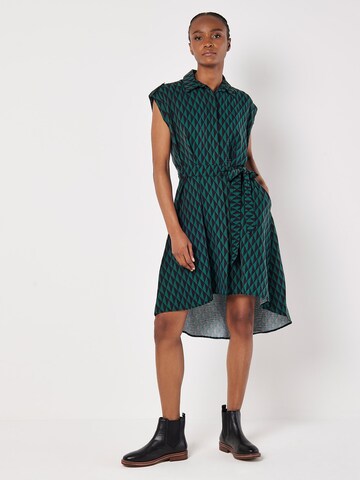 Apricot Kleid in Grün