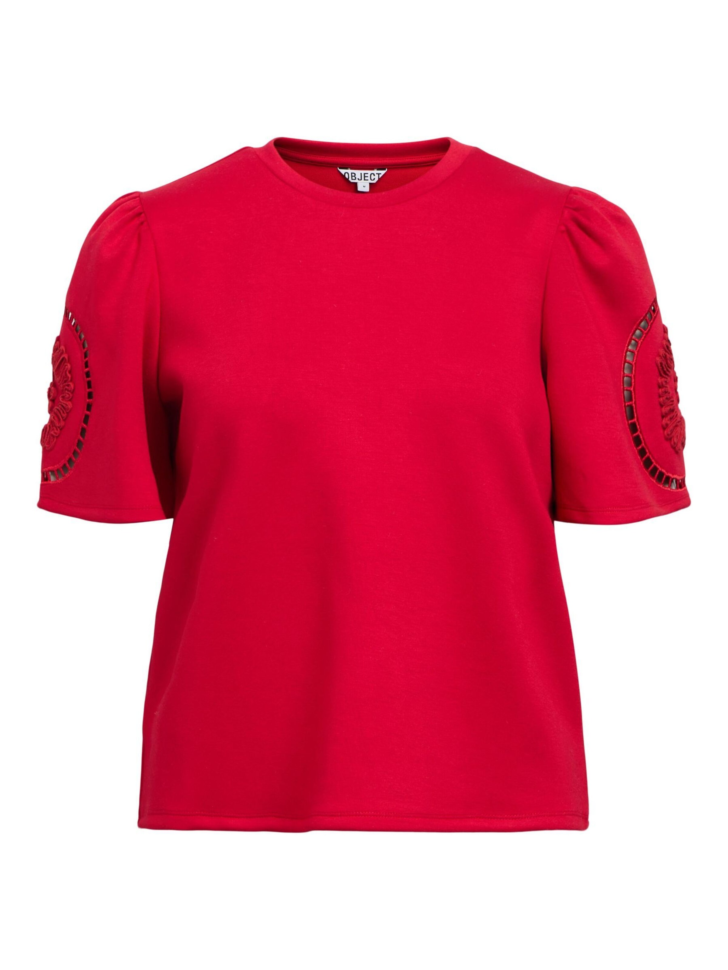 OBJECT Shirt 'OBJDorina' in Rood: voorkant