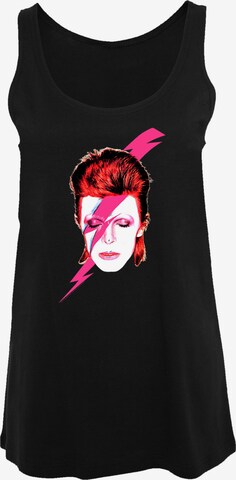 F4NT4STIC Top 'David Bowie' in Zwart: voorkant