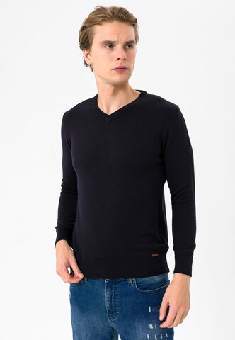 Pull-over Jimmy Sanders en bleu : devant