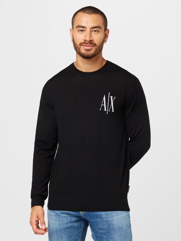 ARMANI EXCHANGE - Jersey 'Maglieria' en negro: frente