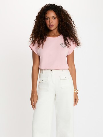 Maglietta '261-DIMOI' di Morgan in rosa: frontale