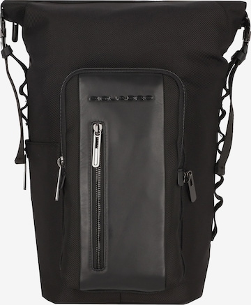 Piquadro Rucksack 'Brief 2' in Schwarz: predná strana