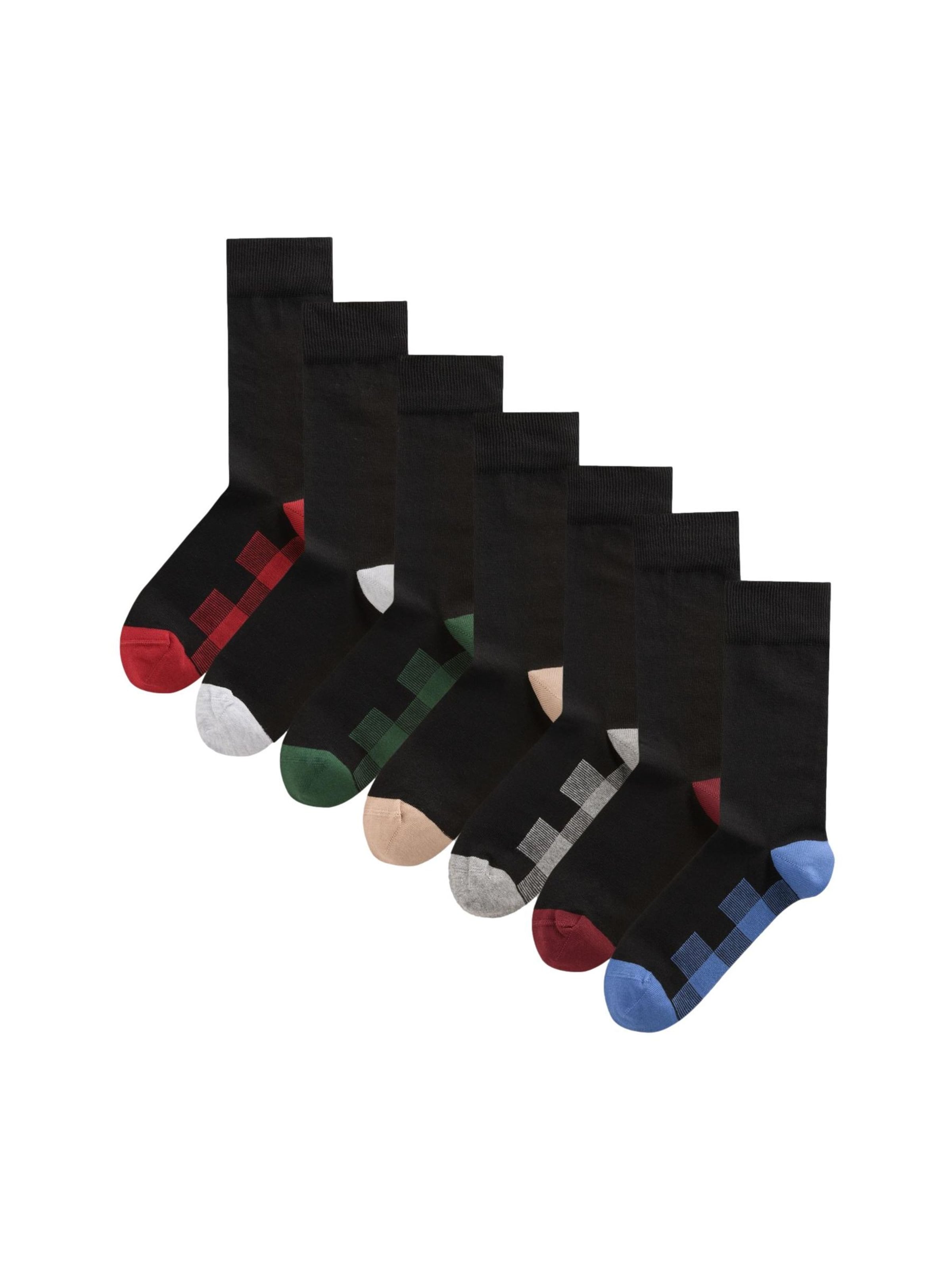 Next Socks in Black: front