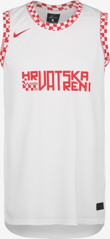 NIKE Tanktop 'Kroatien BBall  EM 2021' in Weiß: predná strana