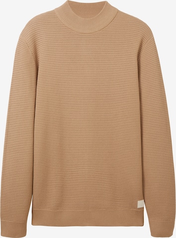 Pull-over TOM TAILOR en beige : devant