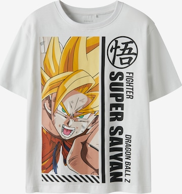 NAME IT T-shirt 'NKMDUSE DRAGONB' i vit: framsida