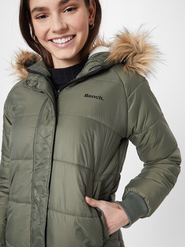 BENCH Winter Coat 'ARIELE' in Green