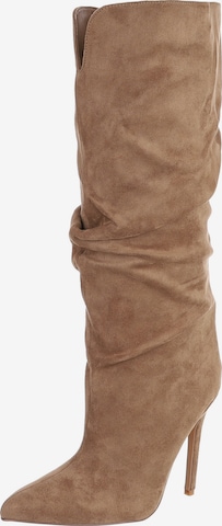 Ital-Design Stiefel in Braun: Vorderseite