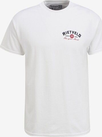 Rietveld Clothing Shirt 'Squid Attack' in White: front