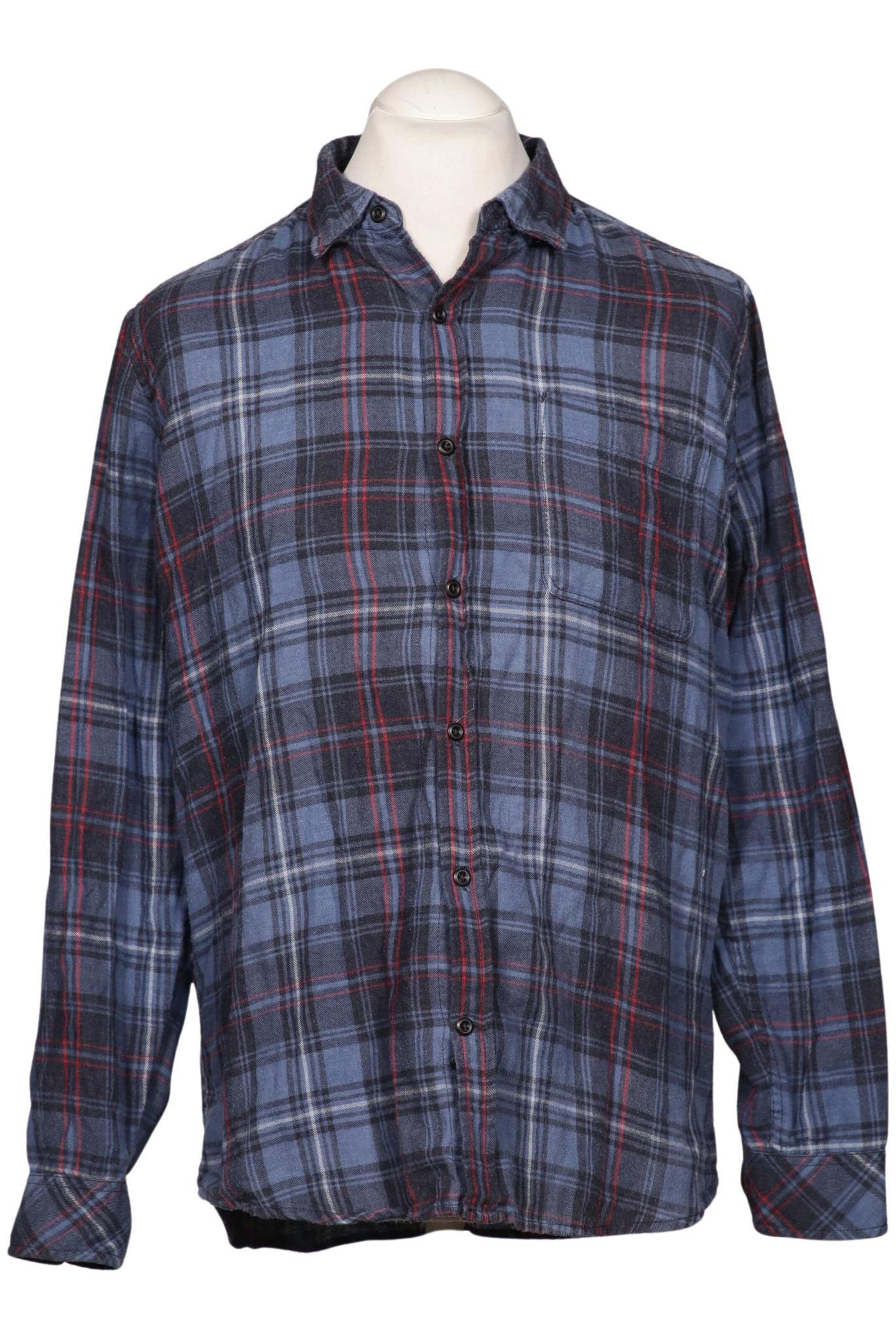 Hurley Button Up Shirt in M in Blue: front