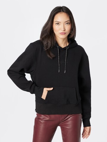 GUESS Sweatshirt 'HANNE' in Black: front