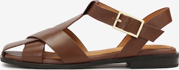 Sandales Kazar en marron : devant