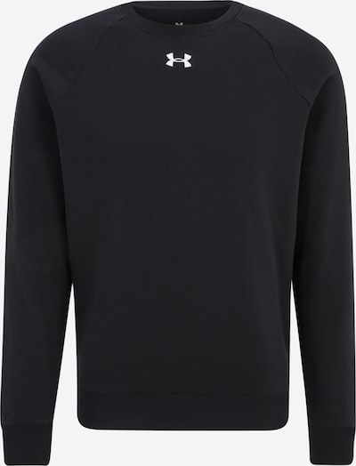 UNDER ARMOUR Sports sweatshirt 'Rival' in Black / White, Item view