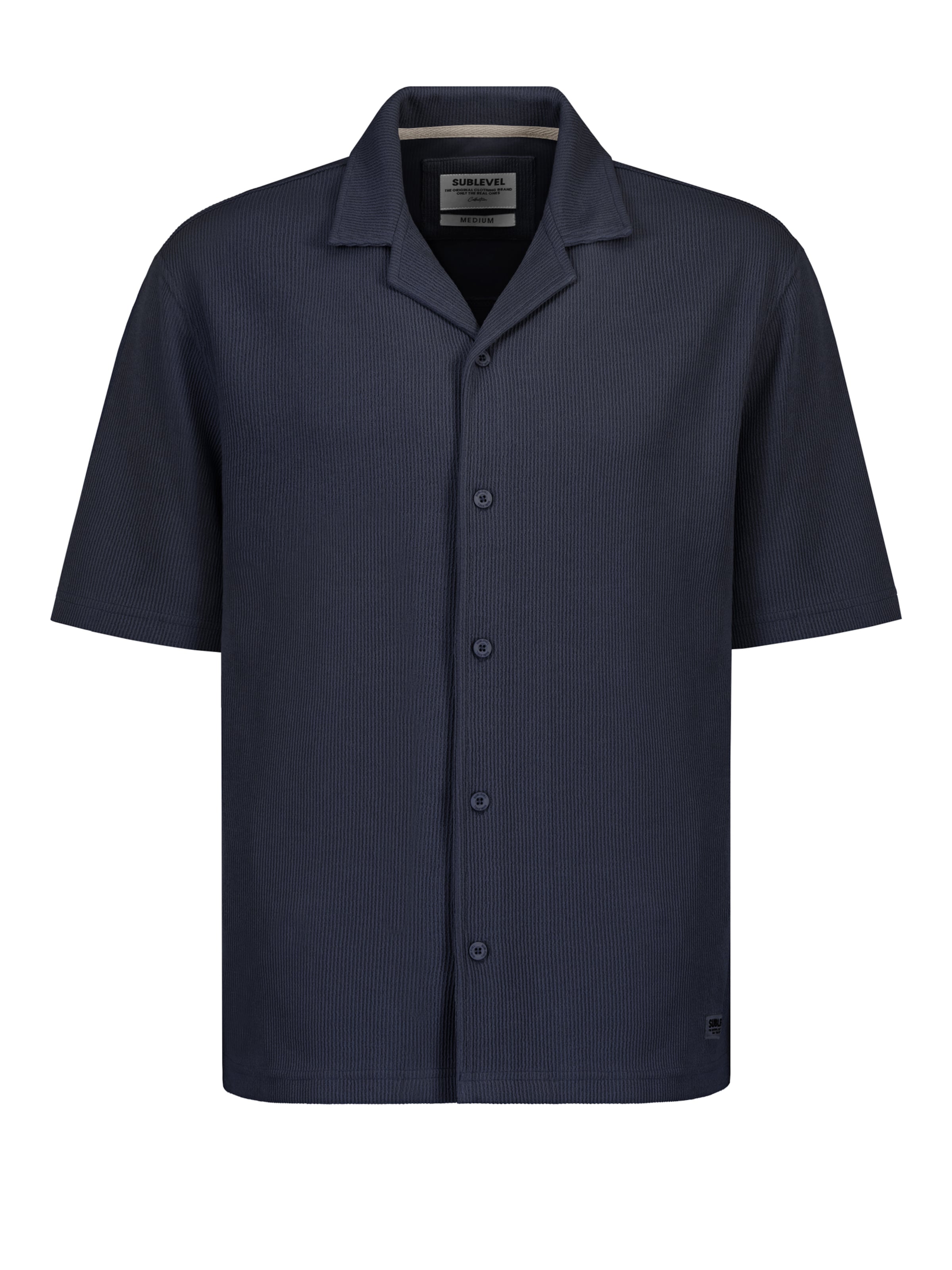 Sublevel Hemd in Blau: Vorderseite