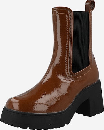 River Island - Botas chelsea em castanho: frente