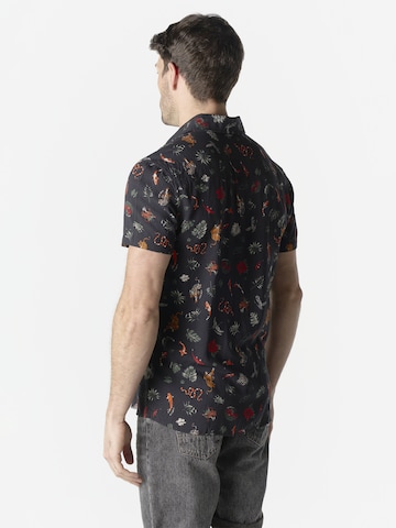 KOROSHI Regular fit Button Up Shirt in Black