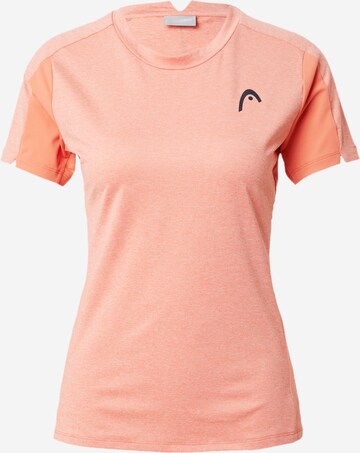 T-shirt fonctionnel HEAD en orange : devant