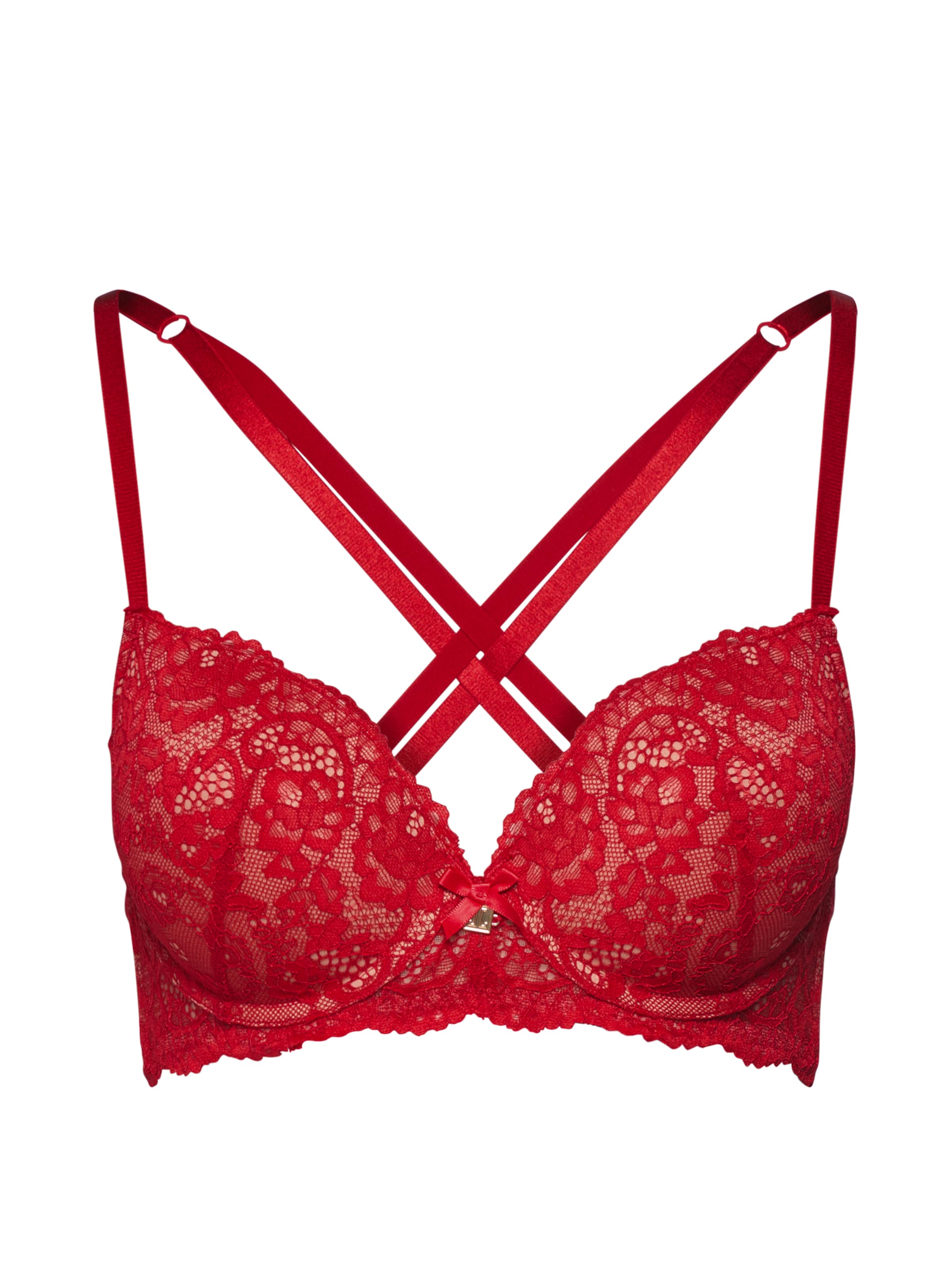 LASCANA Szabványos Melltartó - piros: hátul