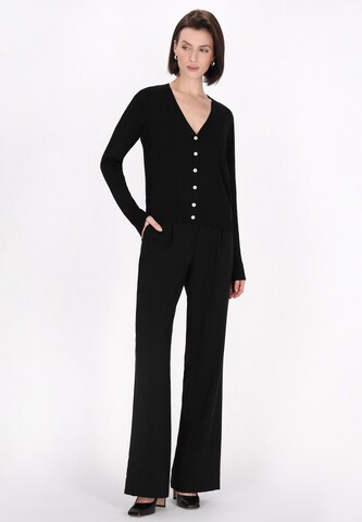 usha BLACK LABEL Knit cardigan 'Classic Look' in Black