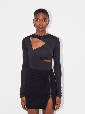 Shirtbody 'Jamira' LeGer by Lena Gercke en noir : devant