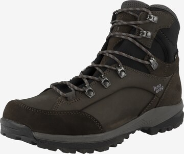 HANWAG Lace-Up Boots 'Banks' in Brown: front