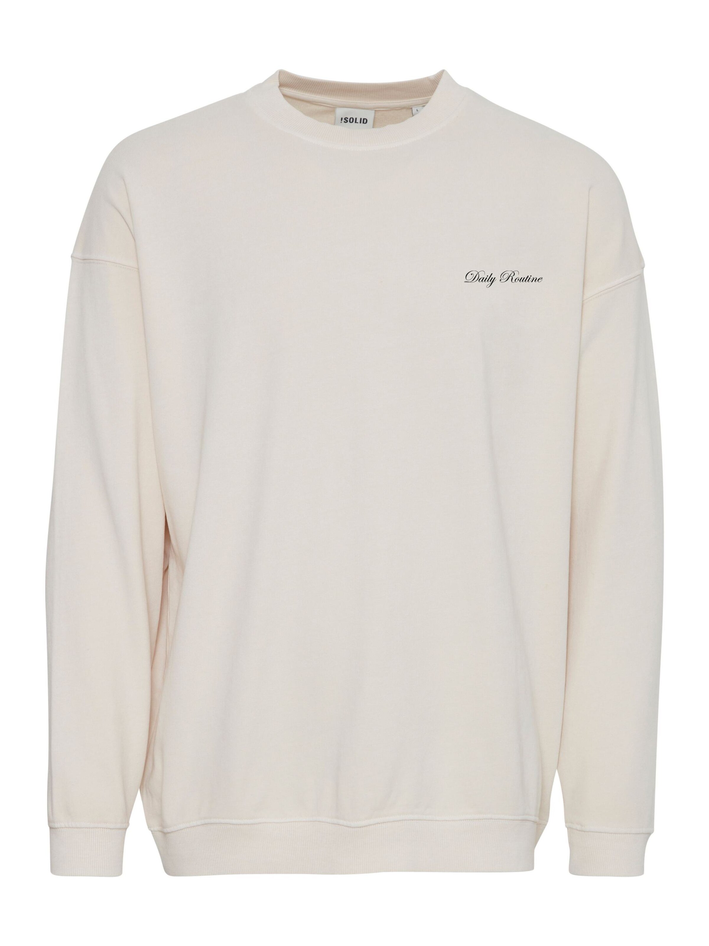 Sweat-shirt !Solid en beige : devant