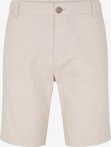 Pantalon TOM TAILOR en beige : devant
