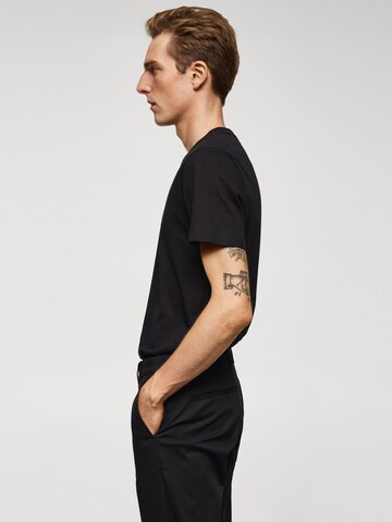 T-Shirt 'CHERLO' MANGO MAN en noir
