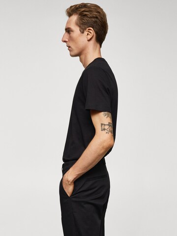 MANGO MAN T-Shirt 'CHERLO' in Schwarz