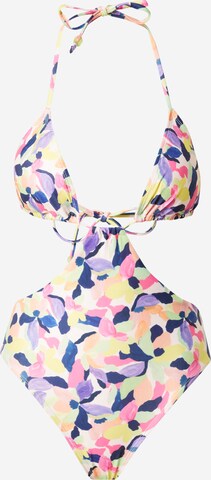 Hunkemöller Triangle Swimsuit 'Hawaii' in Mixed colours: front