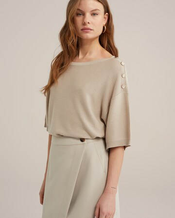 WE Fashion Trui in Beige: voorkant