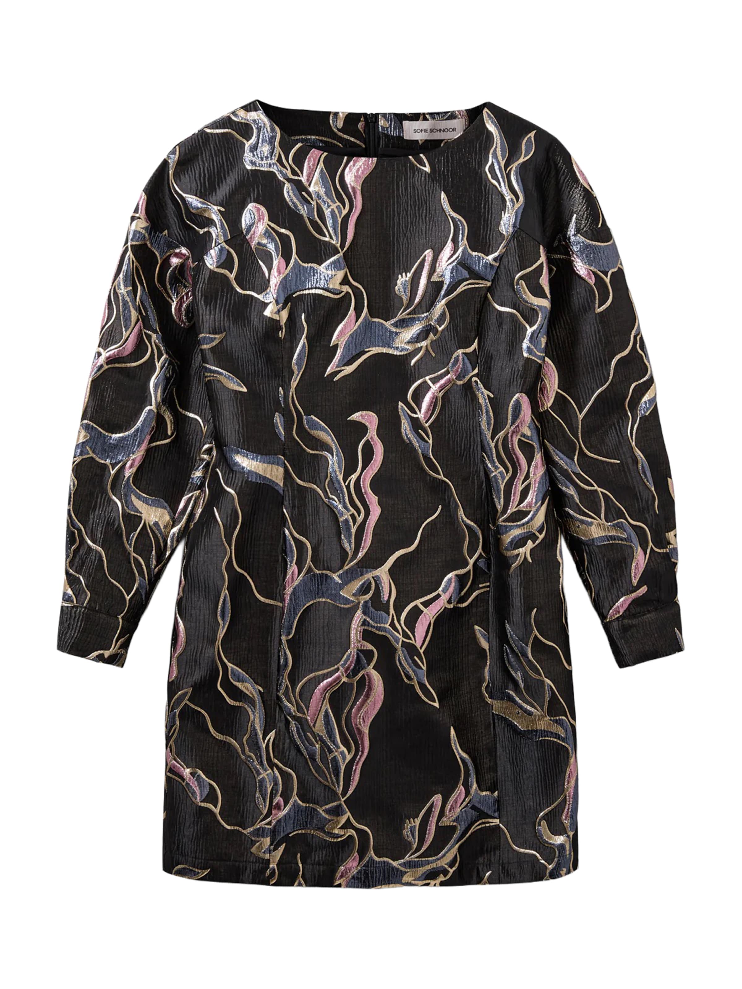 Sofie Schnoor Cocktailmekko 'Zola' värissä musta: etupuoli