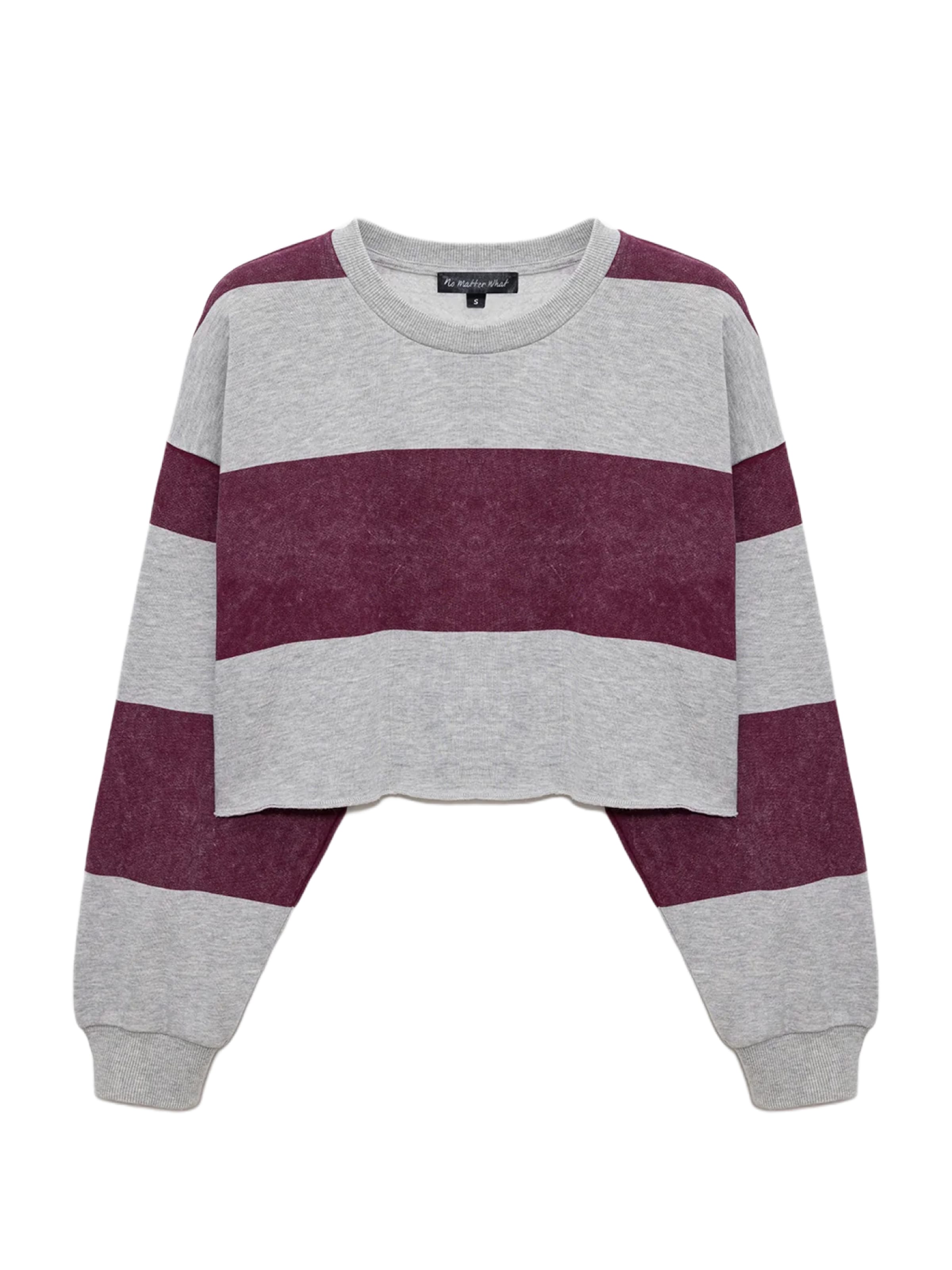 No Matter What Sweatshirt 'Egal' in Rood: voorkant