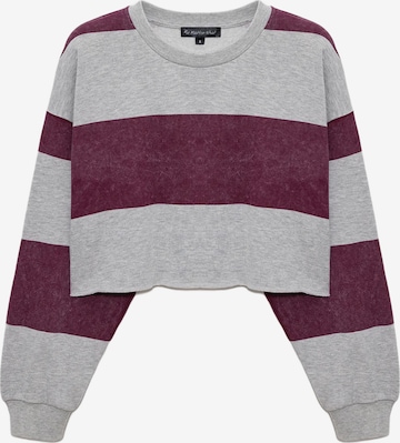 No Matter What Sweatshirt 'Egal' in Rot: Vorderseite